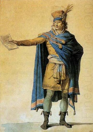 Jacques-Louis  David The Representative of the People on Duty china oil painting image